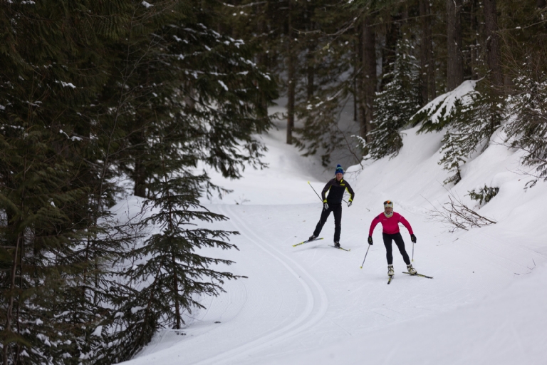 Cross country skiing at Fernie Alpine Resort