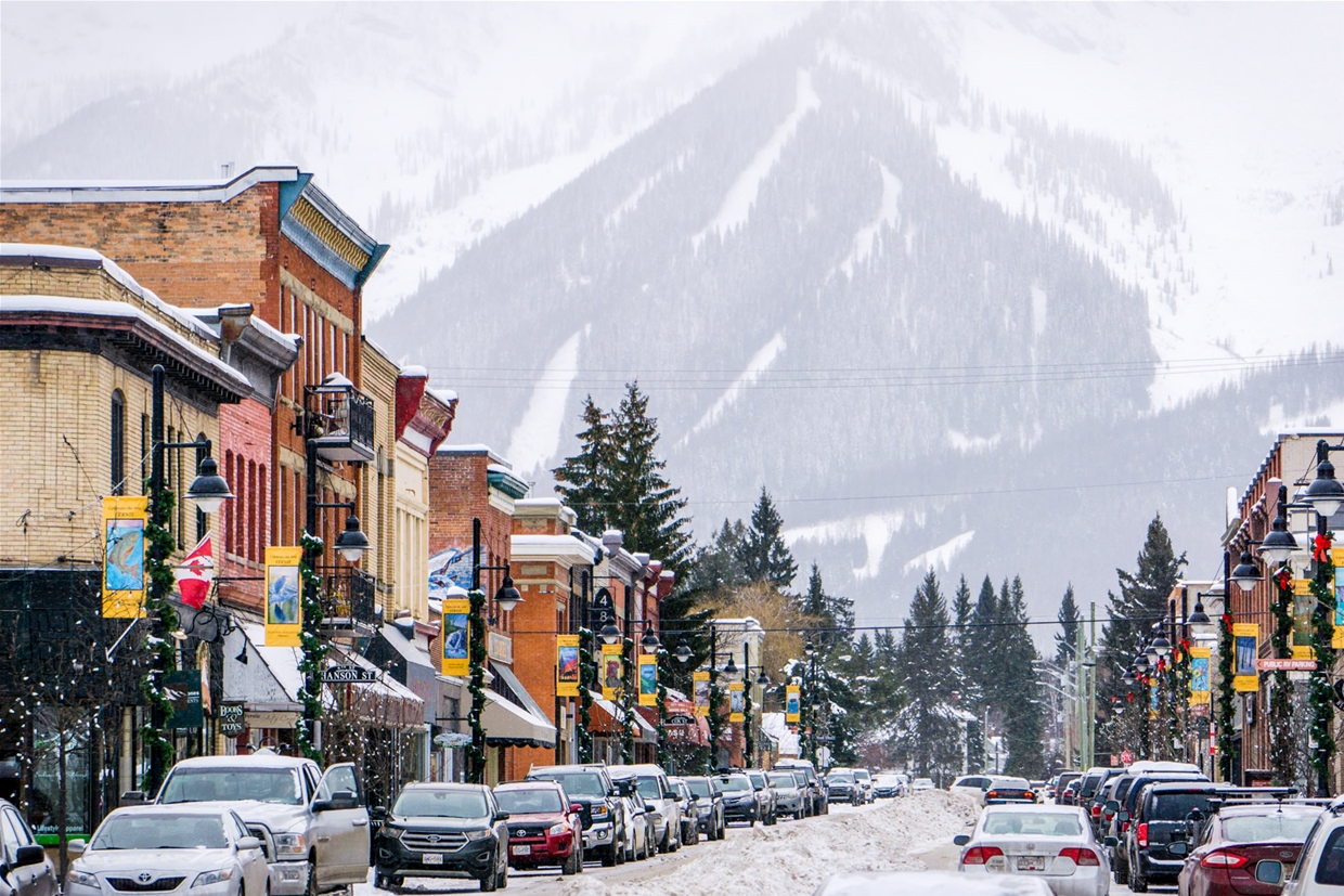 Fernie Winter Downtown