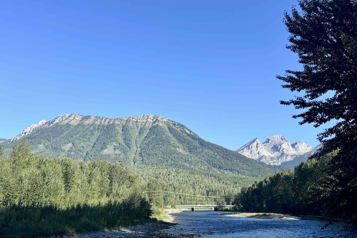 Looking Northwest to Mt Fernie. 8:50am, Tuesday, August 12th, 2025.