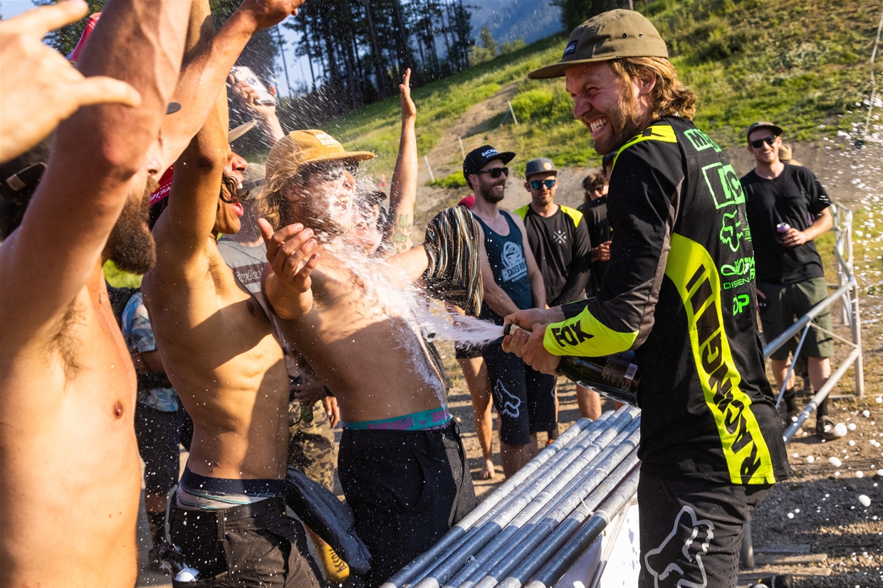 Celebrating victory at the BC Cup