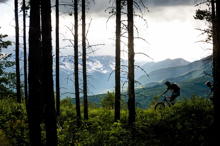Riding Castle Mountain Trails in Fernie