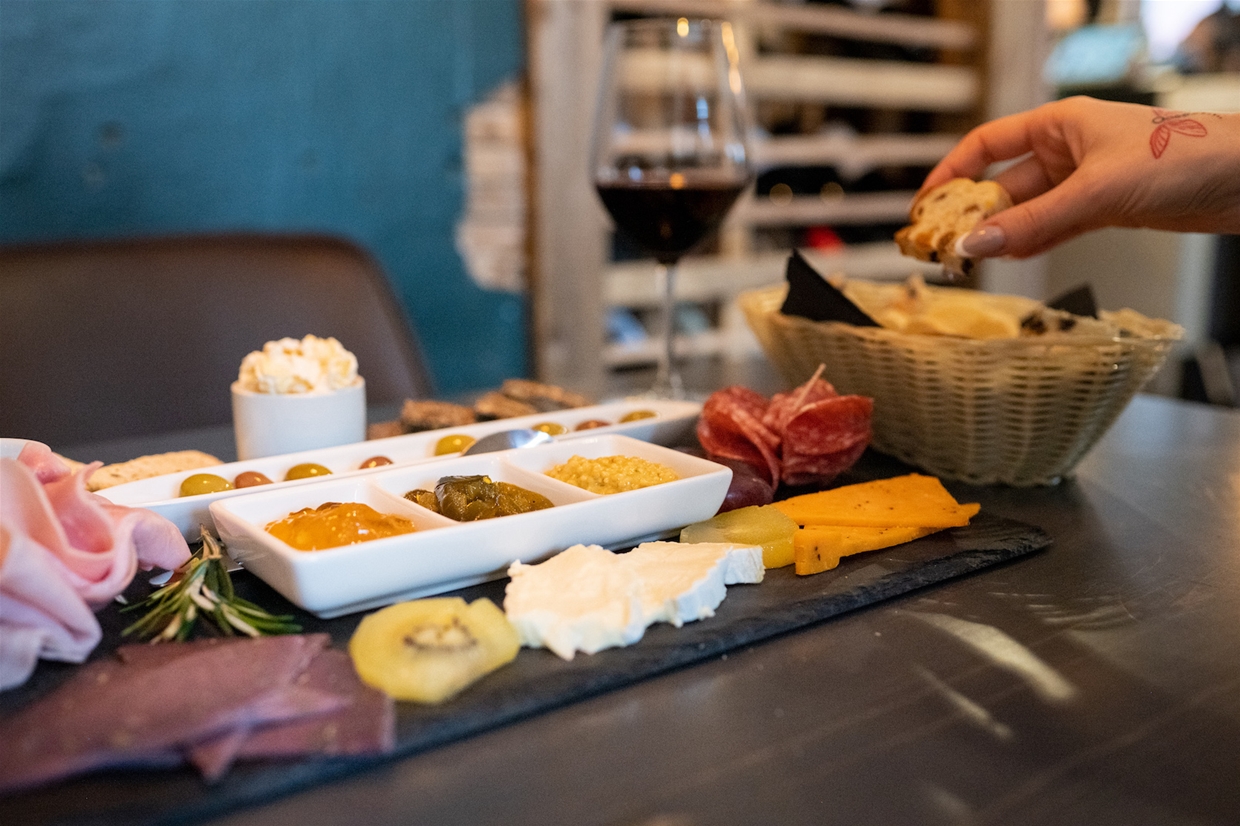 Delicious charcuterie platter at Bramasole Restaurant and Wine Bar 