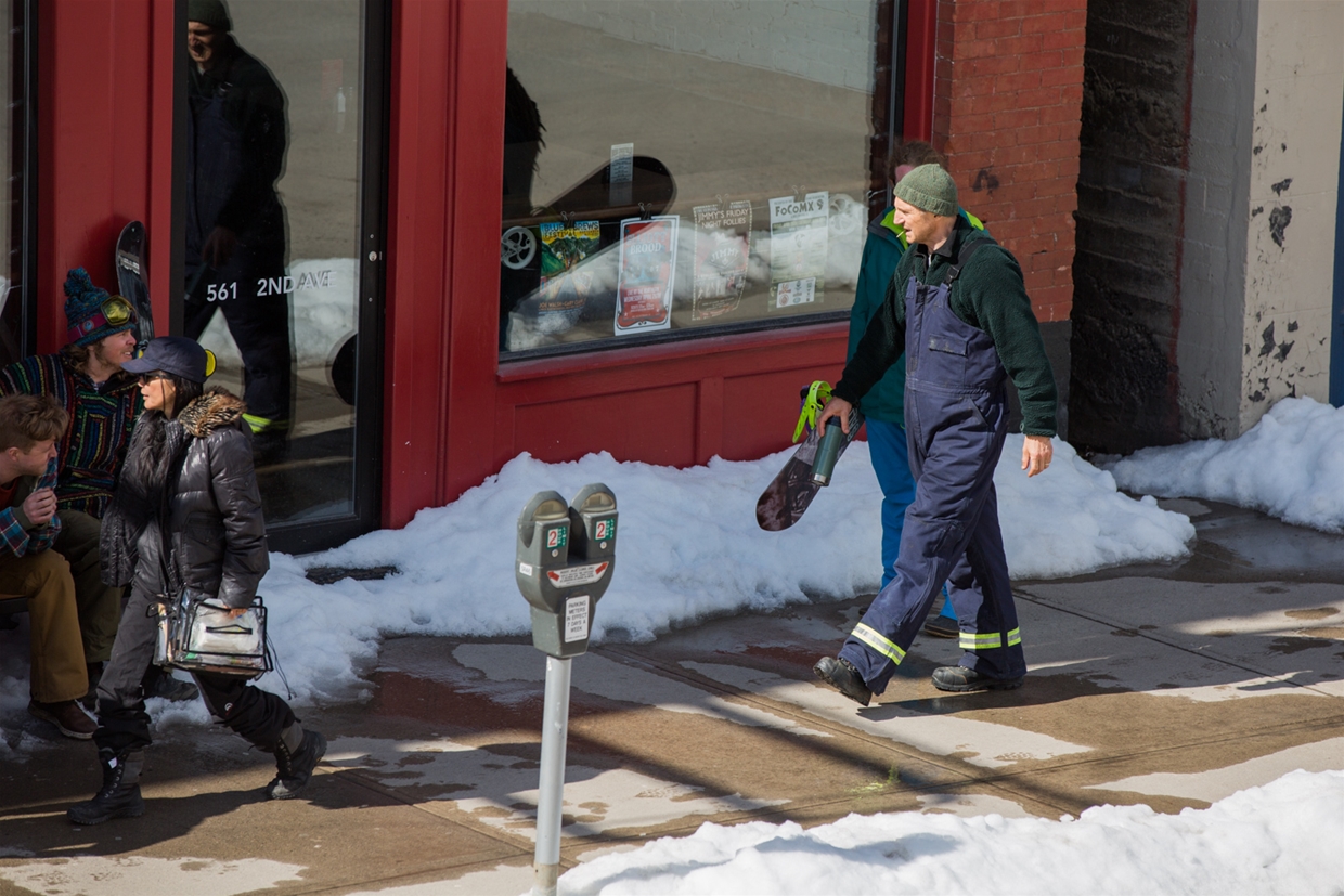 Liam Neeson in Fernie shooting for movie HARD POWDER