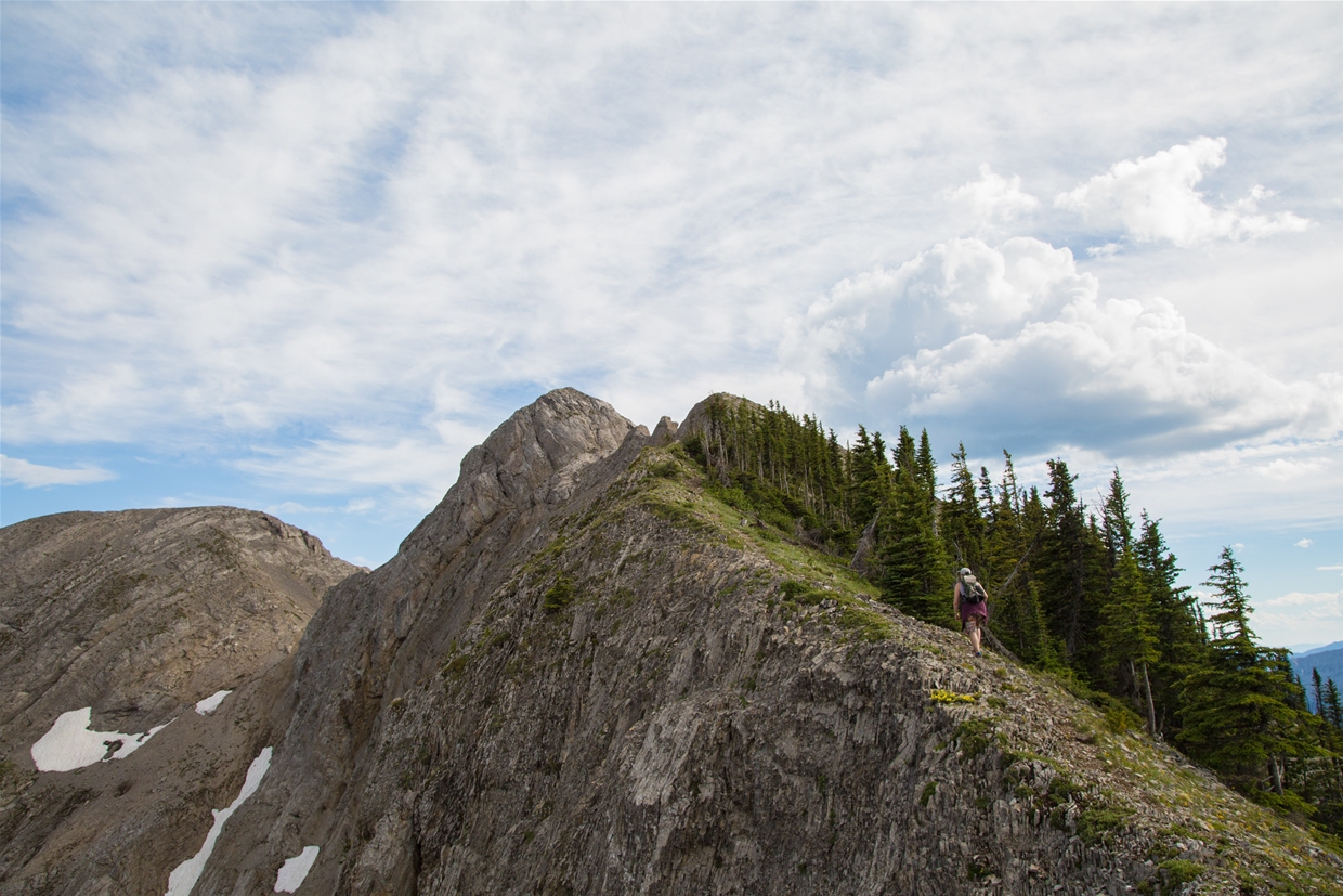 Final approach to Mount Hosmer summit