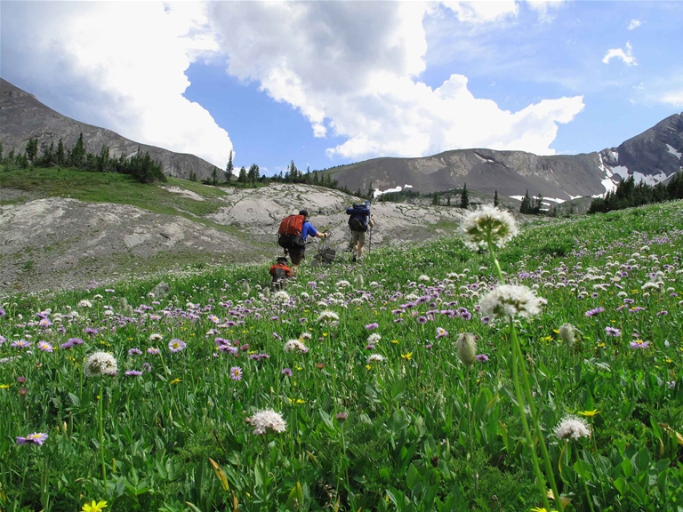 Hiking on Mountain Lakes Trail (Heiko's Trail)