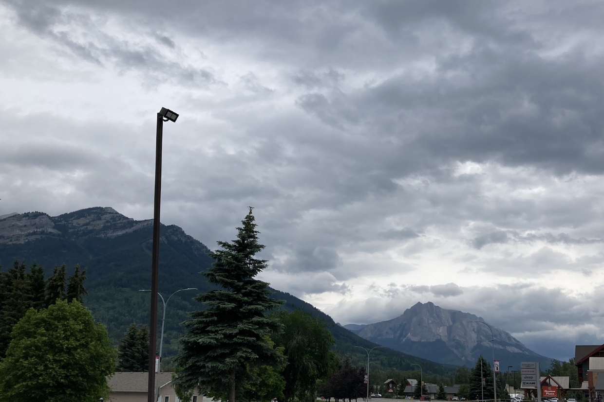 Mt Hosmer & Mt Proctor, looking North-east. 11am, Friday, June 20th, 2025