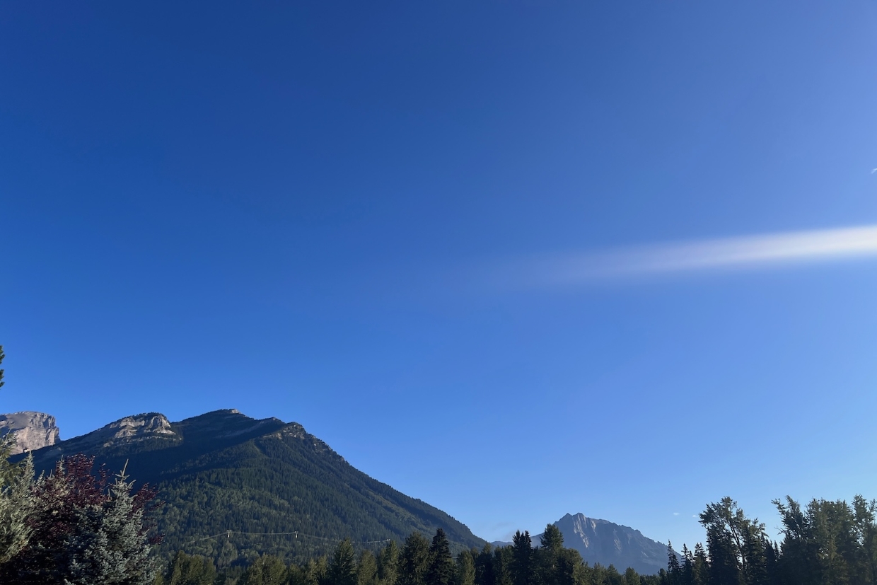 Looking Northeast to Mt Proctor from Maiden Lake. 7.51am, Saturday, August 8th, 2025.