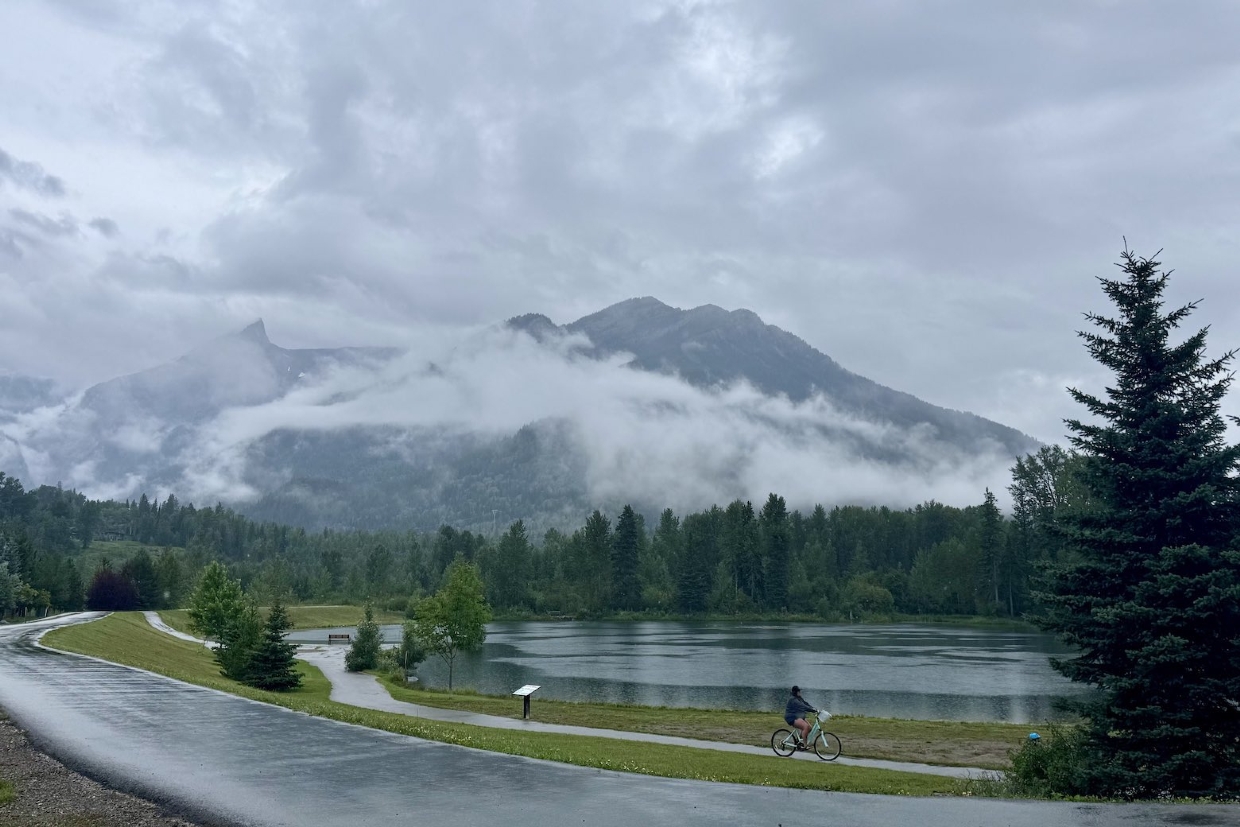 Looking Northeast from Maiden Lake. 8.50am, Monday, July 21st, 2025.