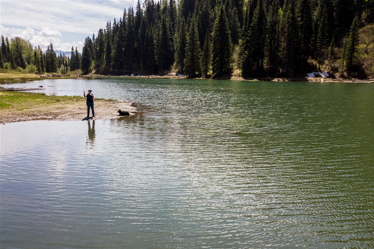 Lake fishing on Hartley Lake Lake fishing on Hartley Lake