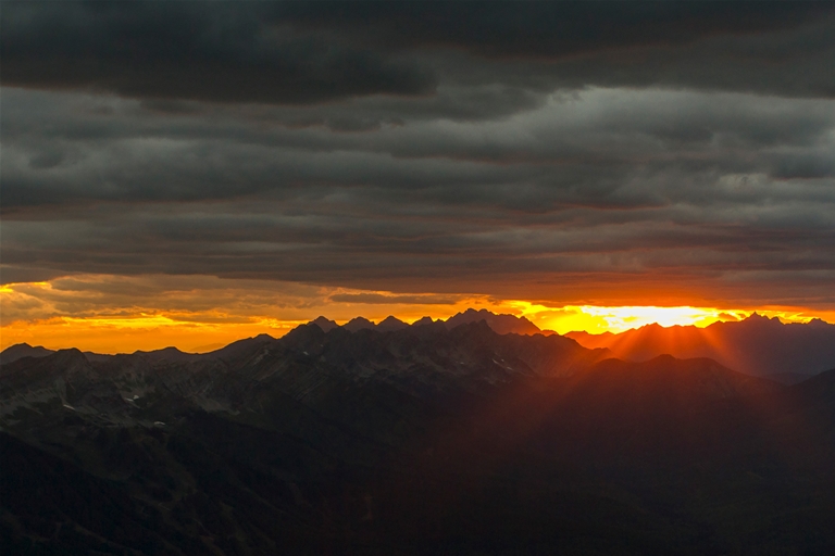 Sunset View from Morrissey Ridge & Microwave Towers | Photo: Matt Kuhn