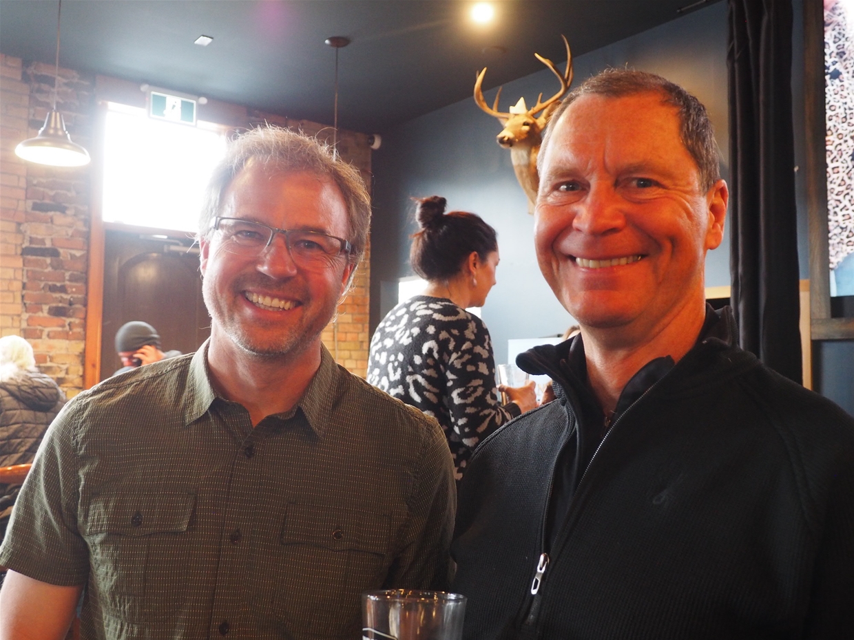 Representatives from Non-Stop Ski and Parastone Developments