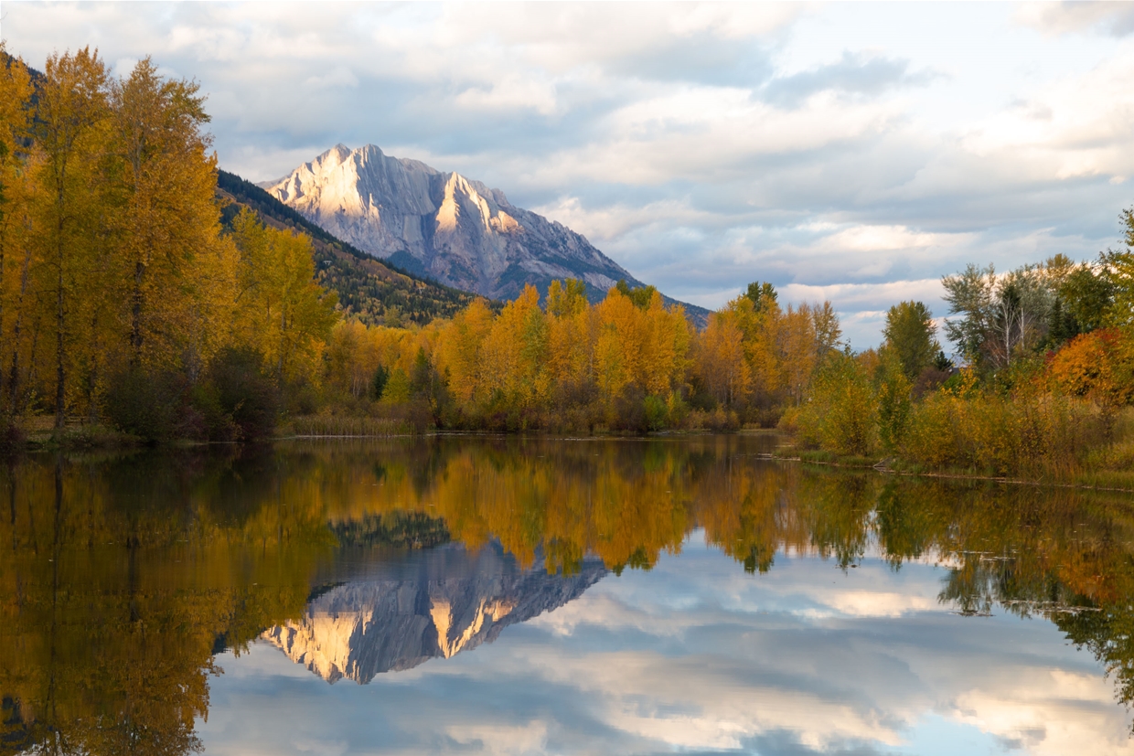 Mount Hosmer reflected in Annex Pond