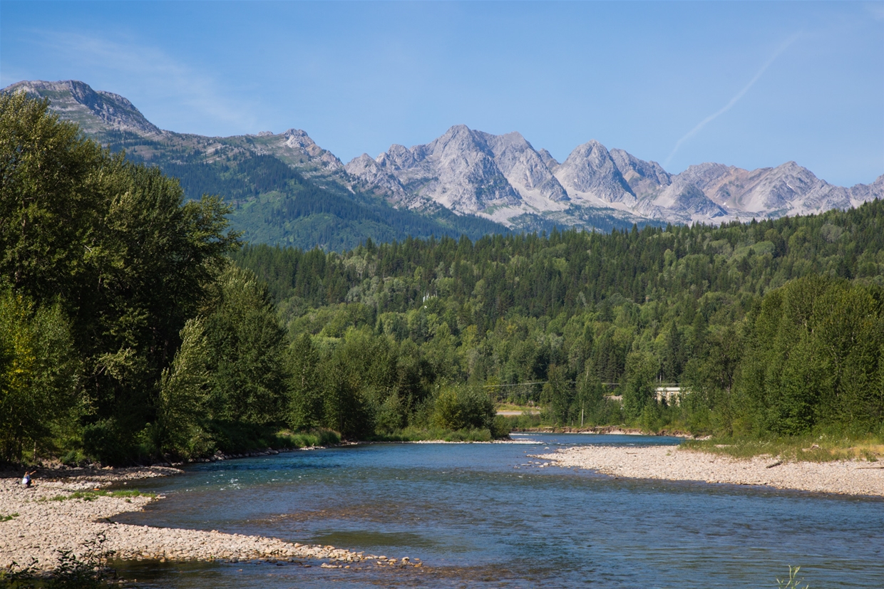 The Coal Creek and Elk River Confluence is a popular swimming spot