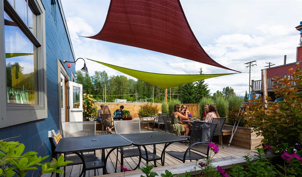Patio at Fernie Distillers