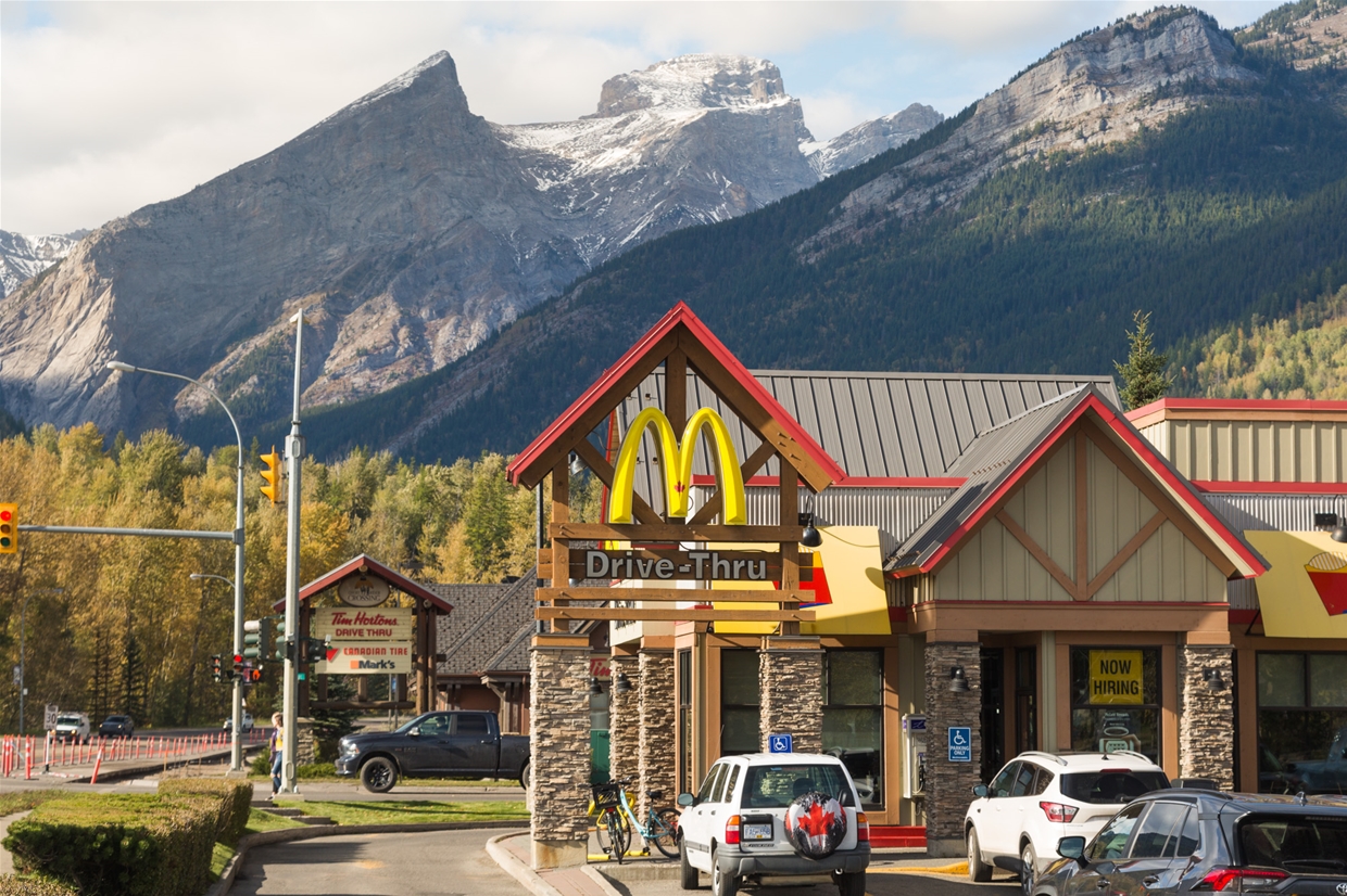 McDonalds is just off Highway 3 in Fernie