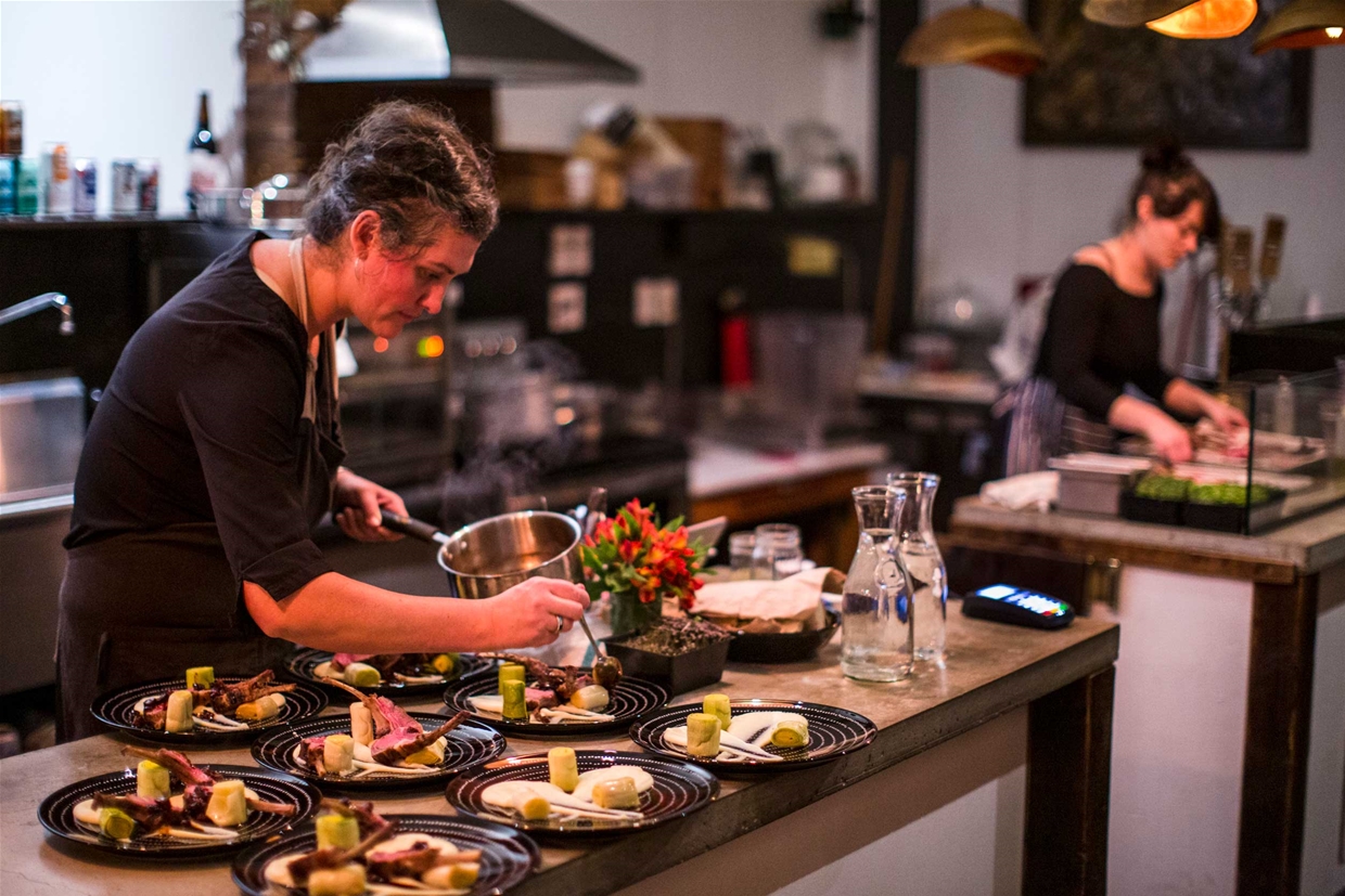 Red Seal Chef Barrie Elliott on the job