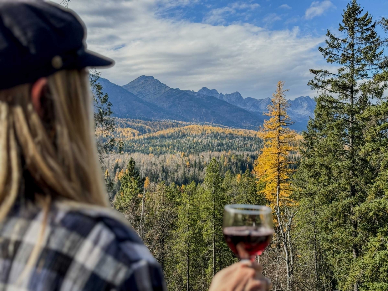 Relax on the deck of Elk View Lodge