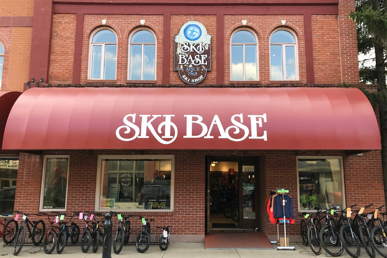 Easy to find in Fernie's downtown shopping district