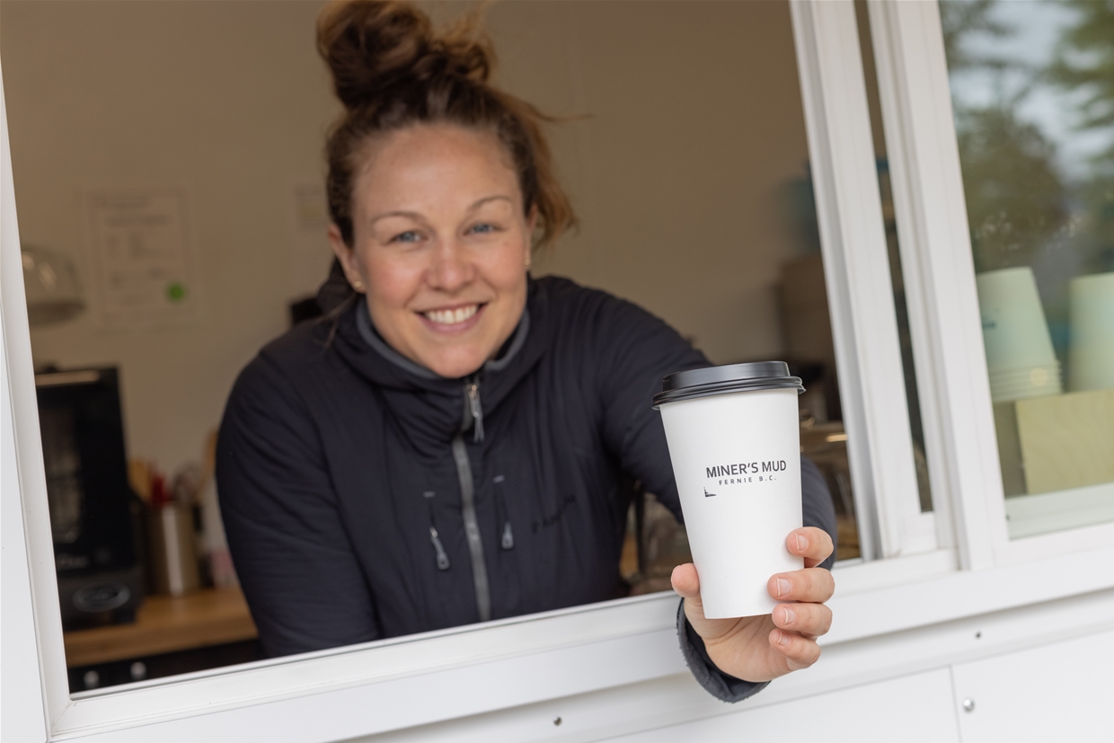 Find Miner's Mud just off Highway 3 in West Fernie