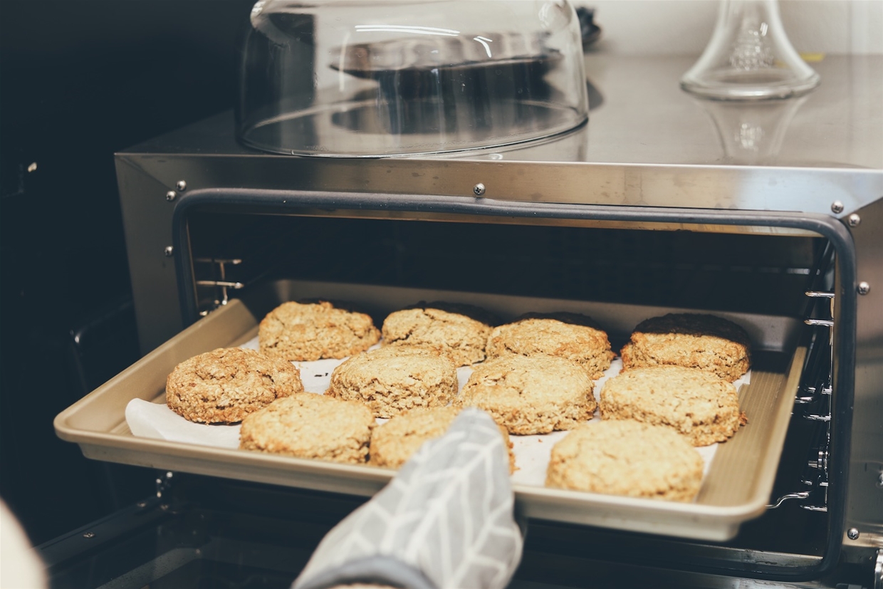 Delicious home-baking, including gluten free options