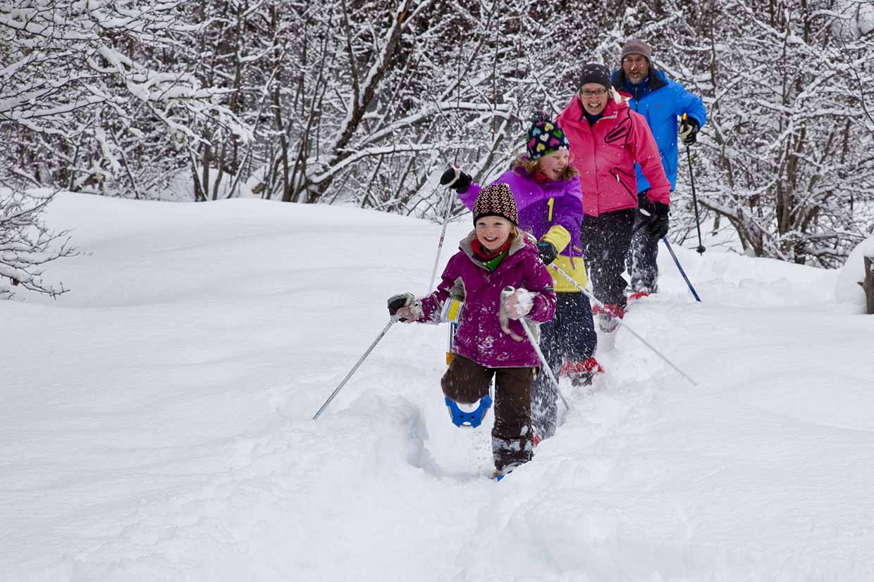 Snowshoeing