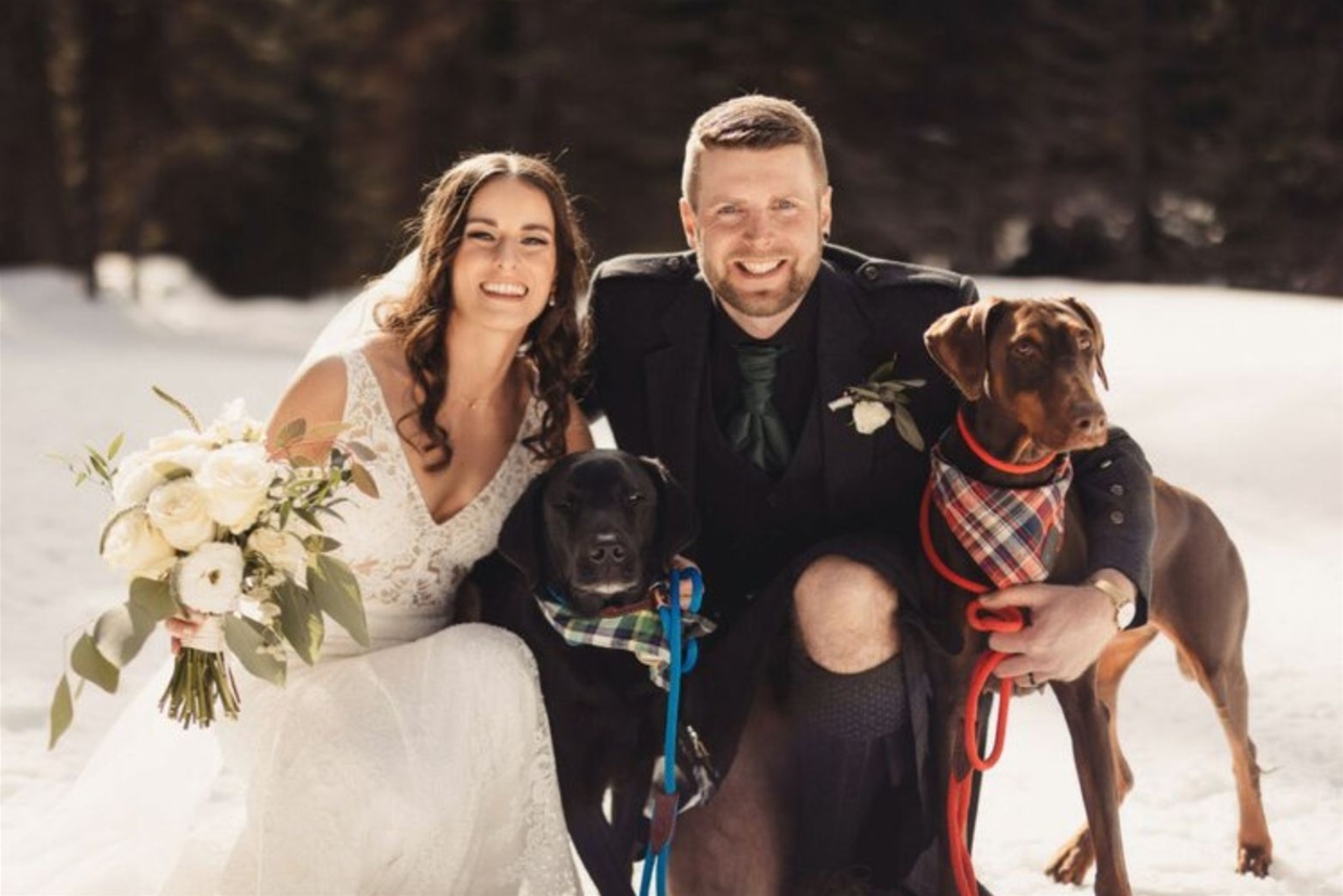 Winter wedding floral