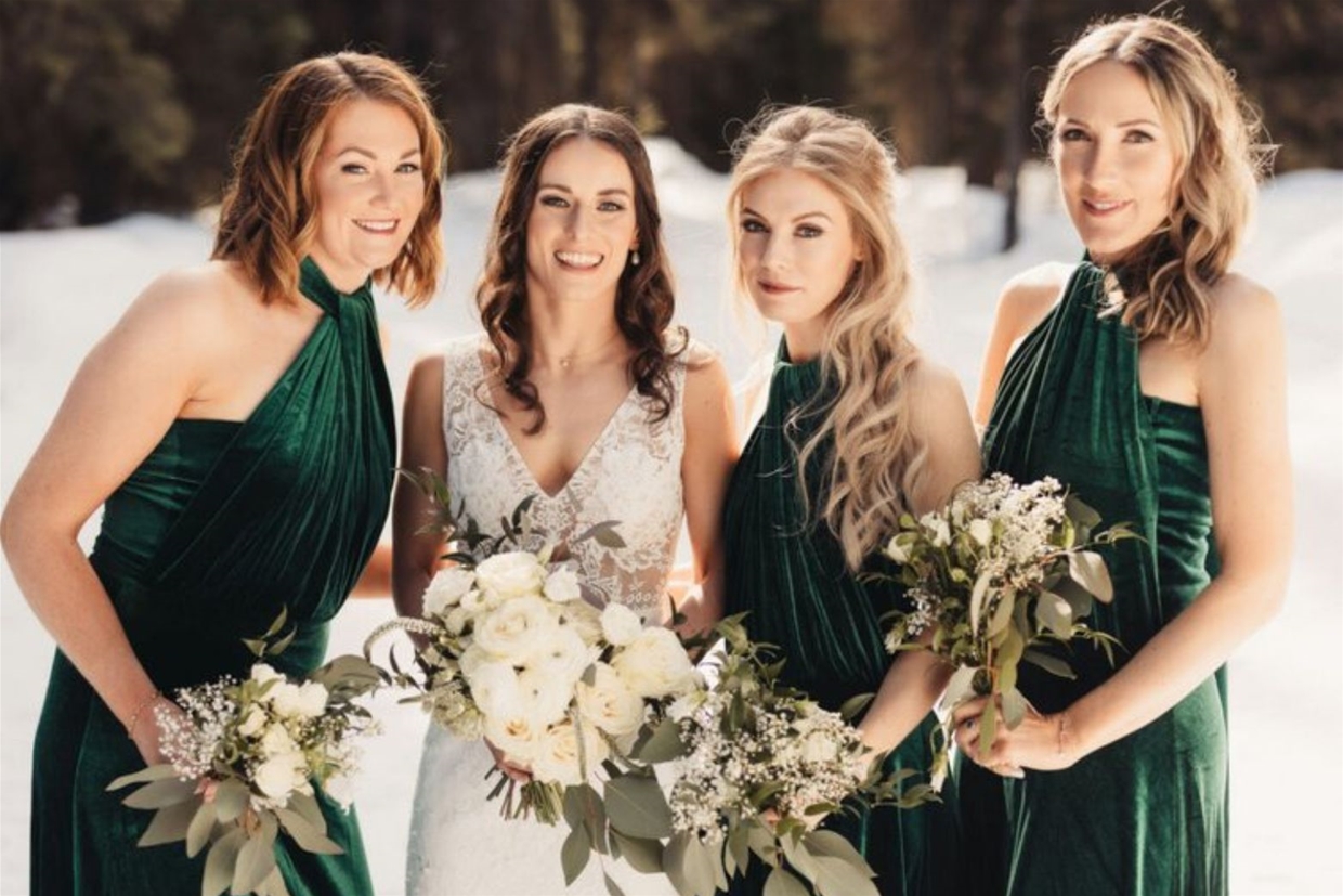 Bridal party floral arrangement