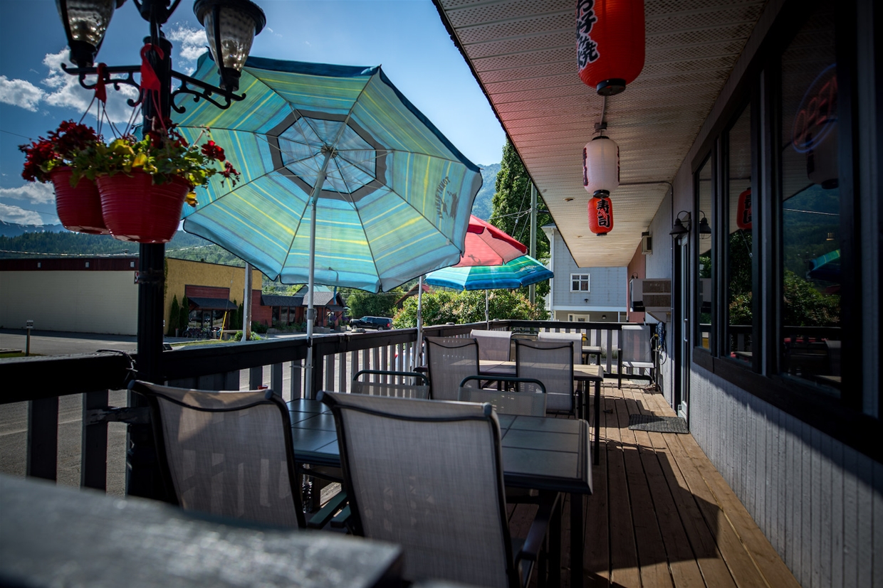 Streetside patio for summer dining