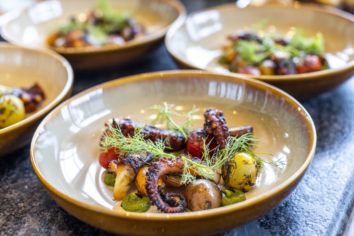 Delicious dishes prepared with style