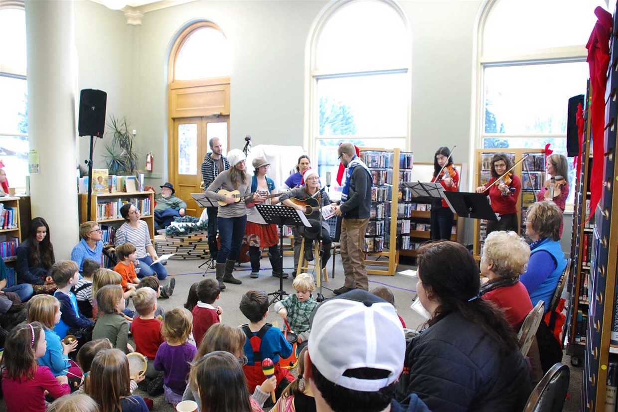 Christmas events at the library.