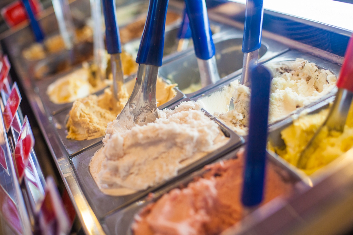 Perfect stop for ice cream