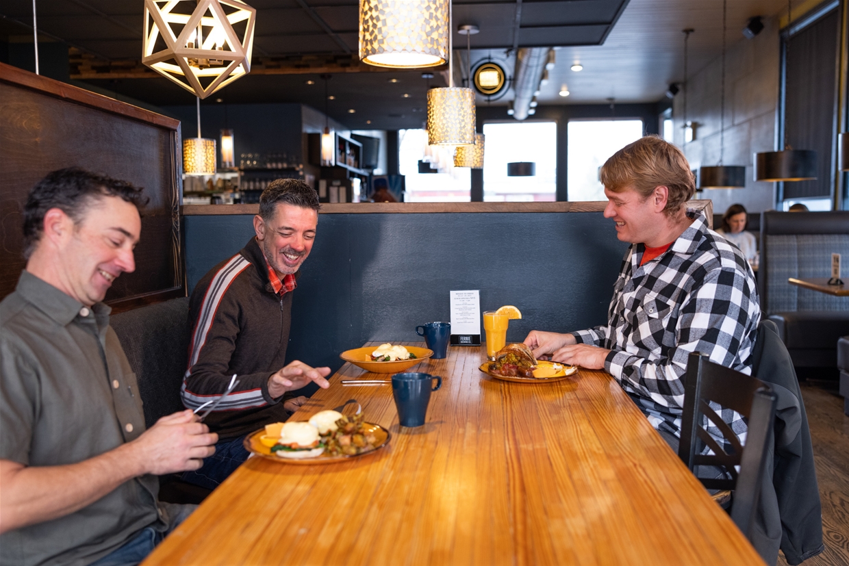 Enjoy breakfast at the Bridge Bistro