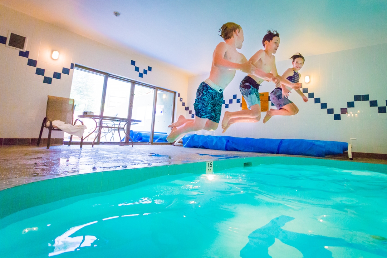 The indoor pool is always a big hit