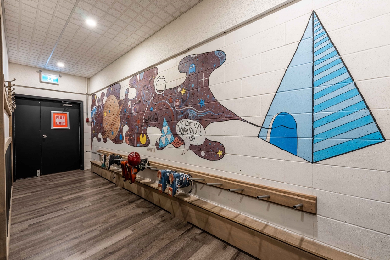 Boot Drying Room at the Raging Elk Adventure Lodging